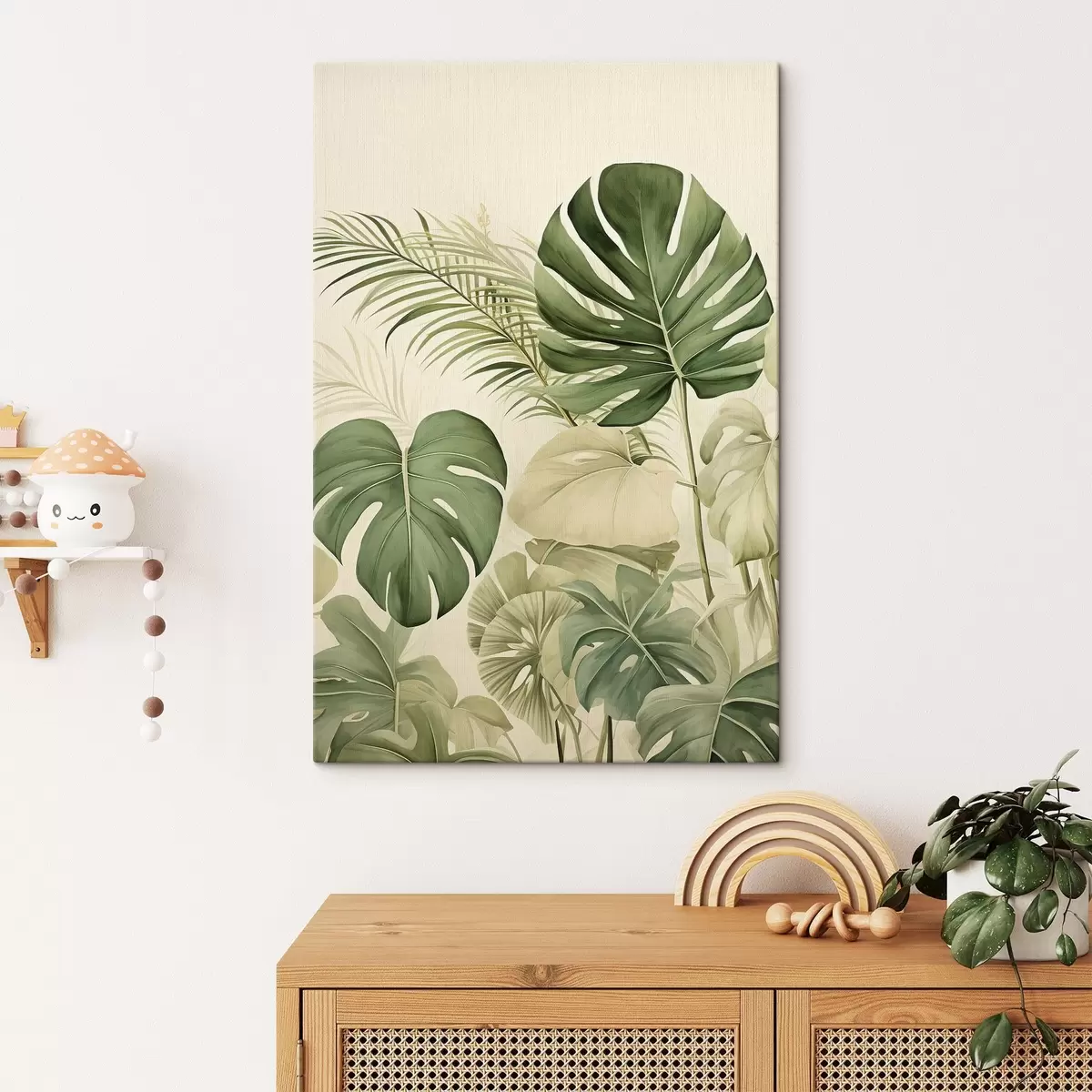 Wandbilder Monstera-Blätter und Tropical s45614