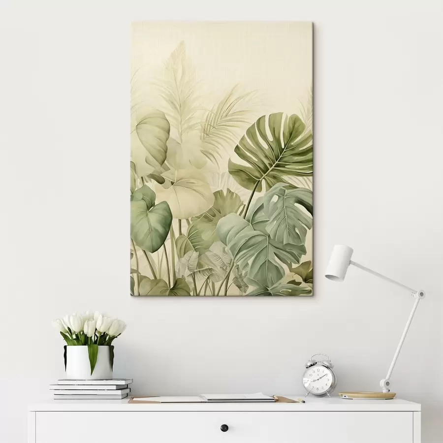 Wandbilder Tropical Leaves und Monstera Leaves s45615
