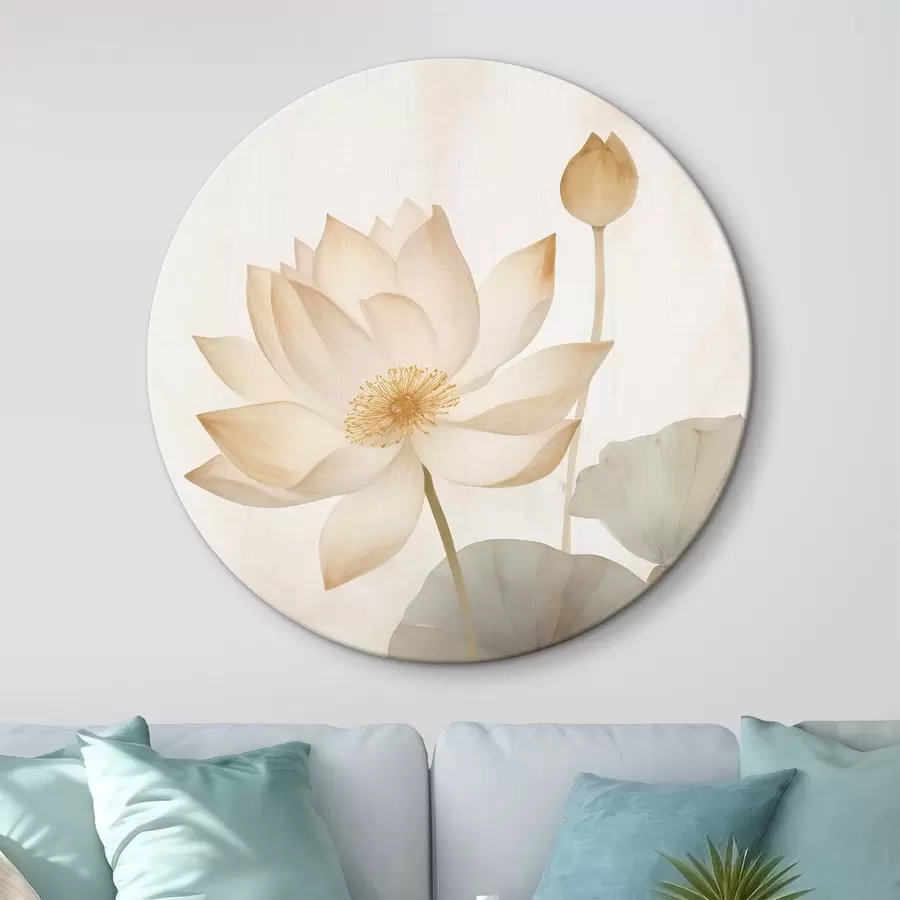 Wandbilder Große Lotusblume r45613