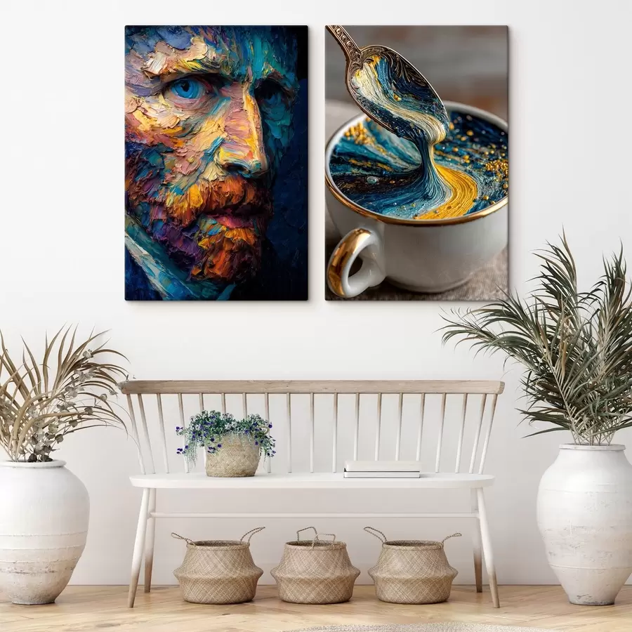 Wandbilder Picasso und die Abstraktion in einer Tasse im Stil der Ölmalerei m00639