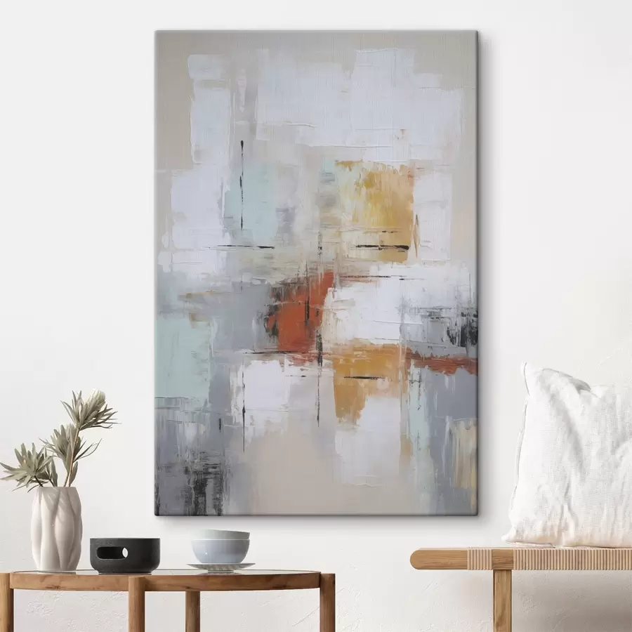 Wandbilder Abstraktion Nachahmung von Malerei und Abreibungen s45634