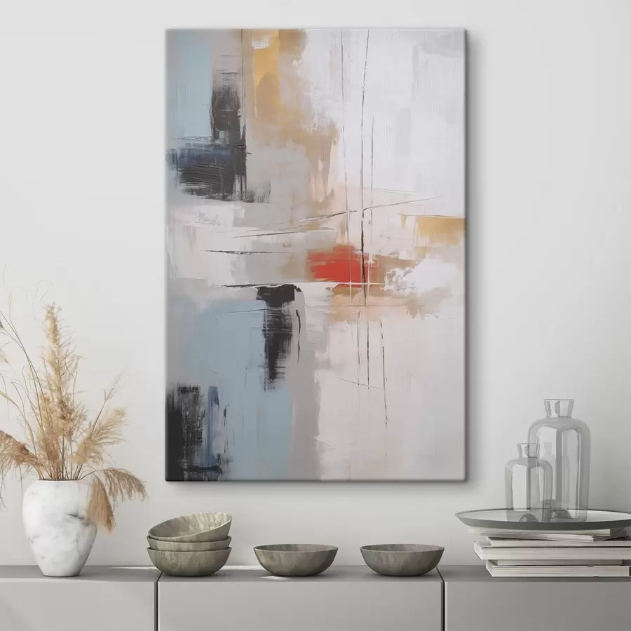 Wandbilder Abstraktion Nachahmung von Malerei und Abreibungen s45635