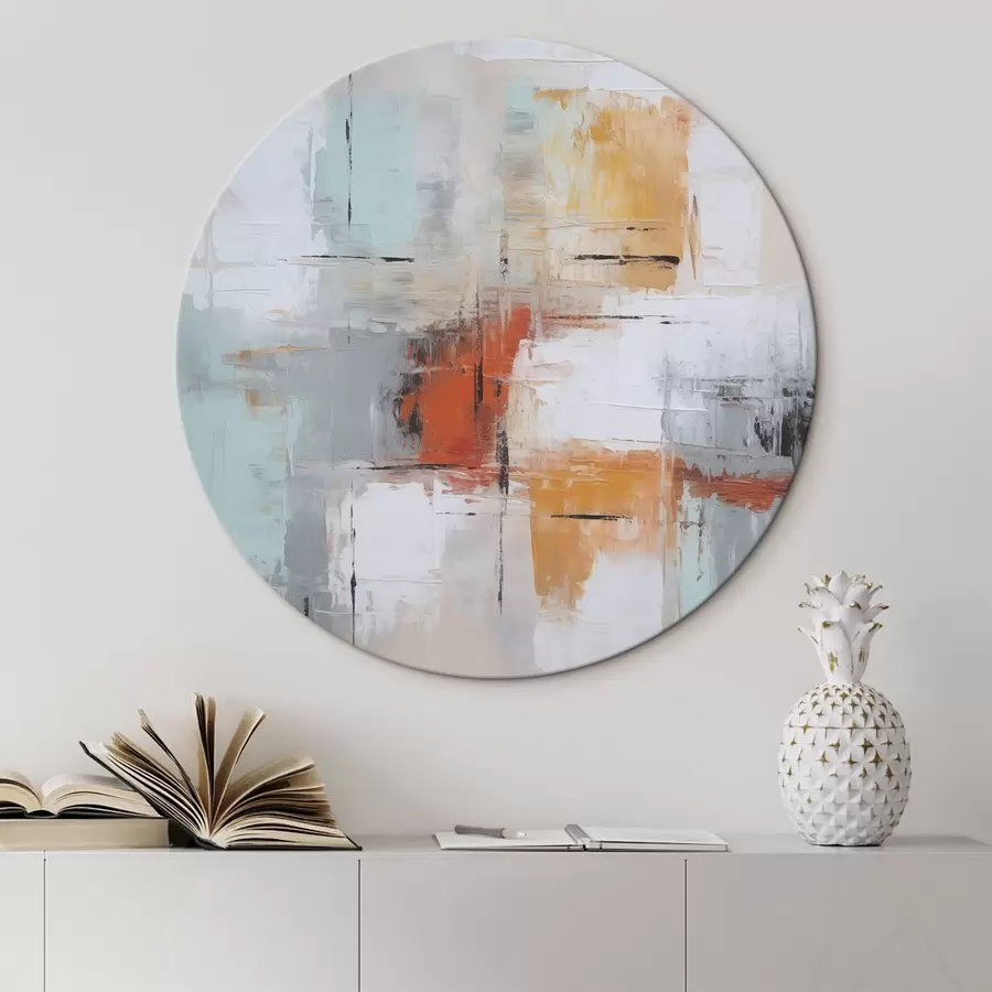 Wandbilder Abstraktion Nachahmung von Malerei und Abreibungen r45634