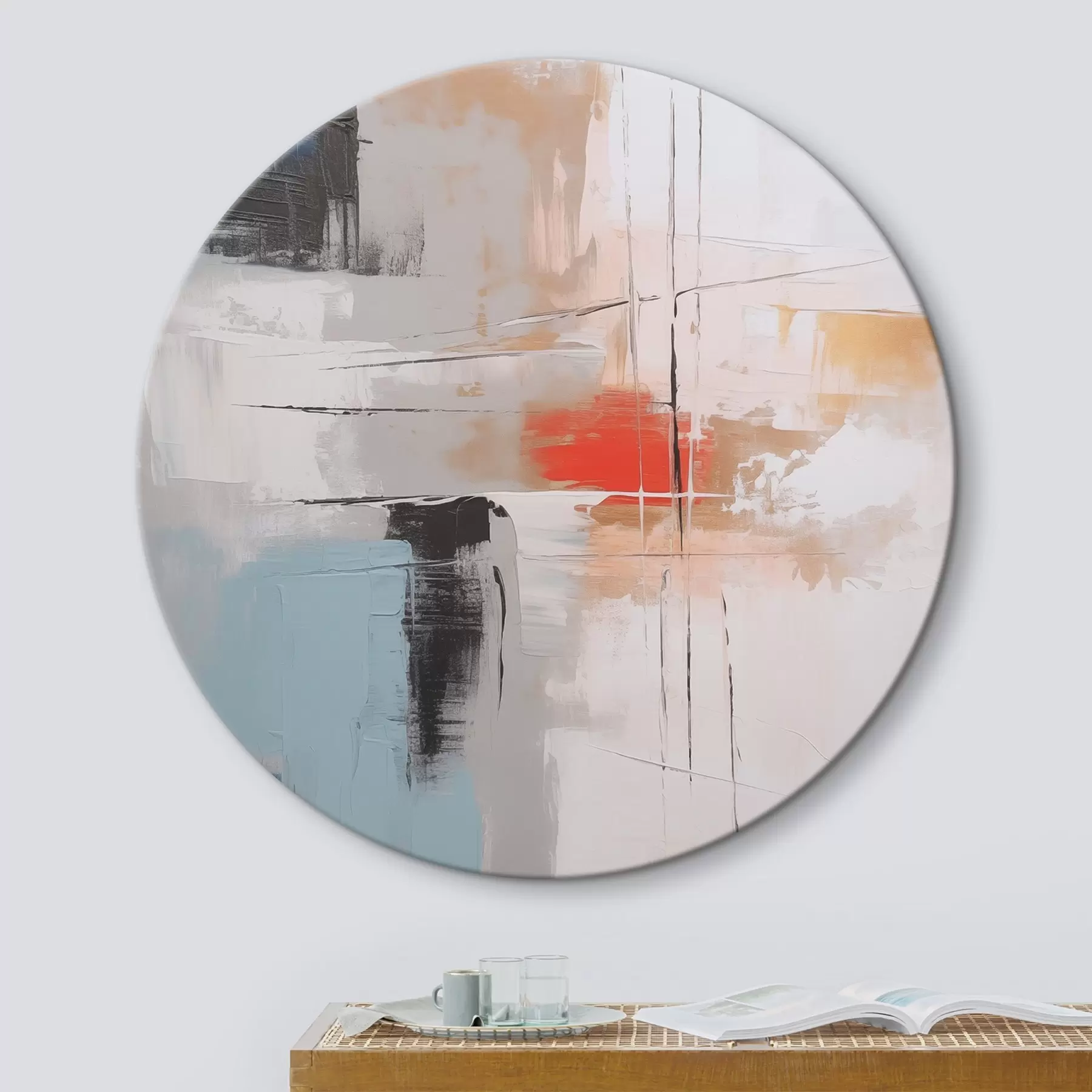 Wandbilder Abstraktion Nachahmung von Malerei und Abreibungen r45635