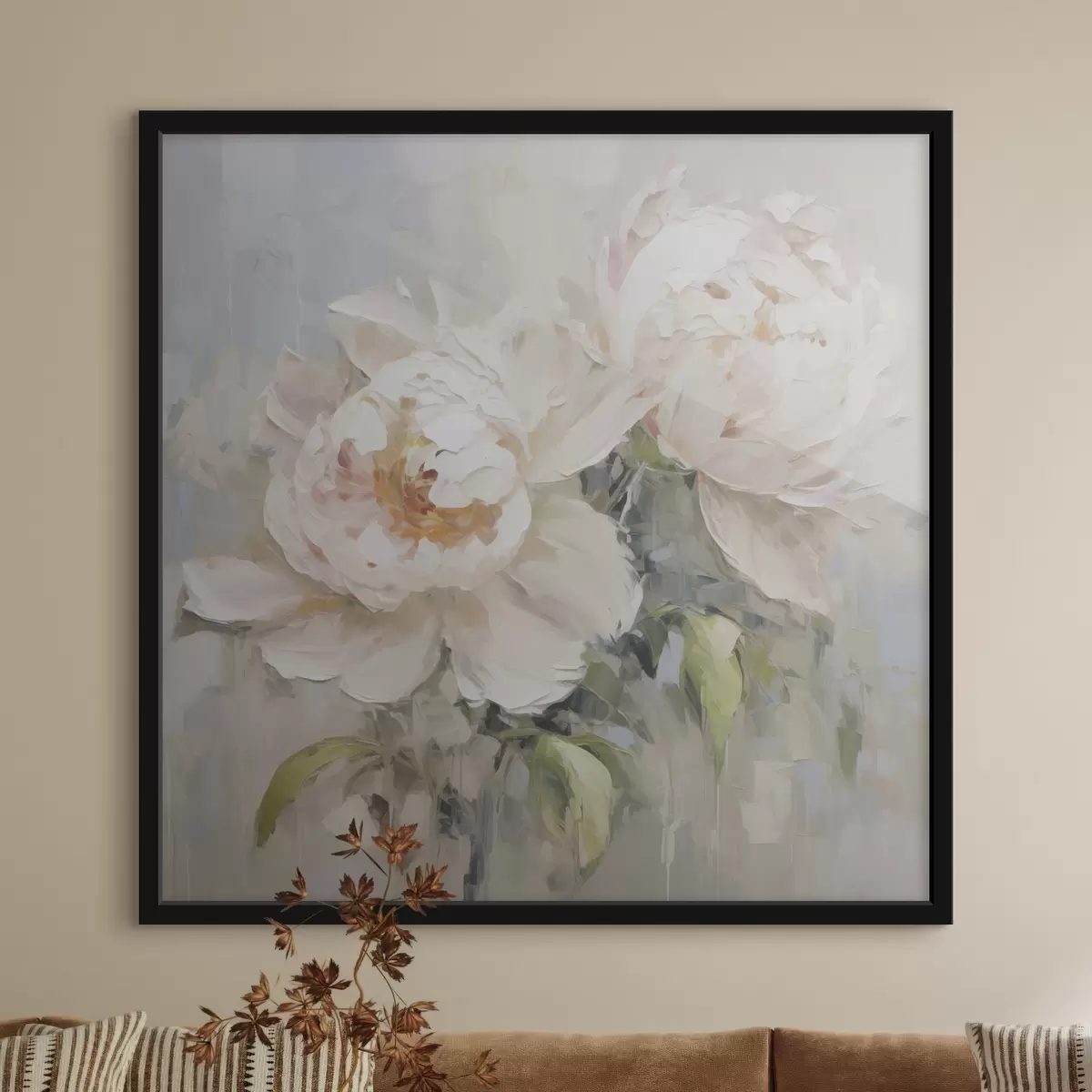 Poster Pfingstrosen abstrakt f45608