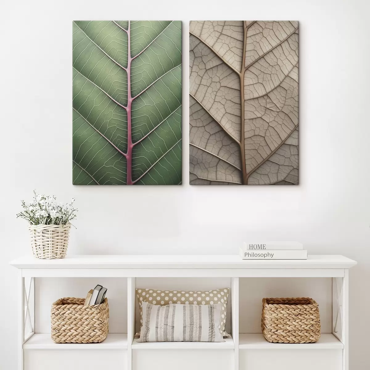 Wandbilder Geädertes Blatt m00663