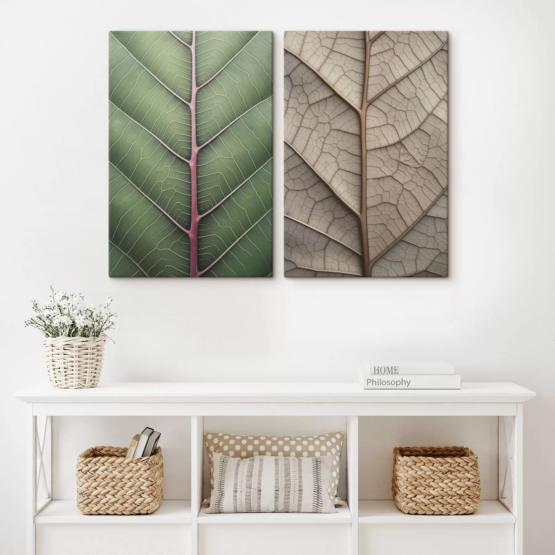 Wandbilder Geädertes Blatt m00663