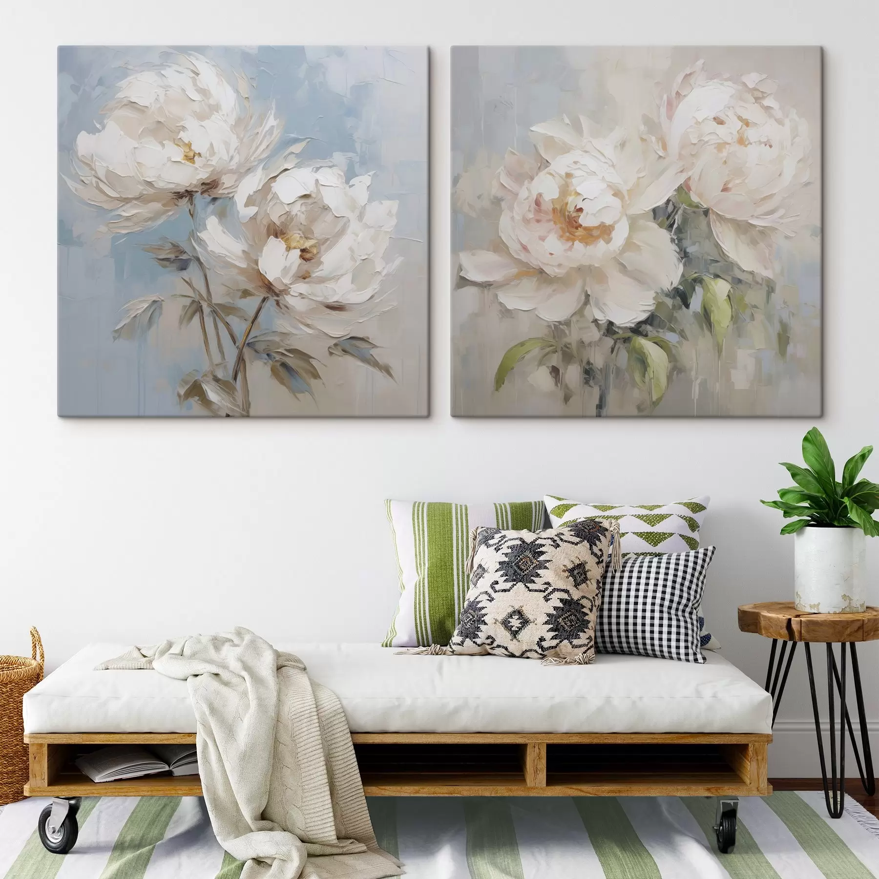 Wandbilder Pfingstrosen Nachahmung Malerei m00665