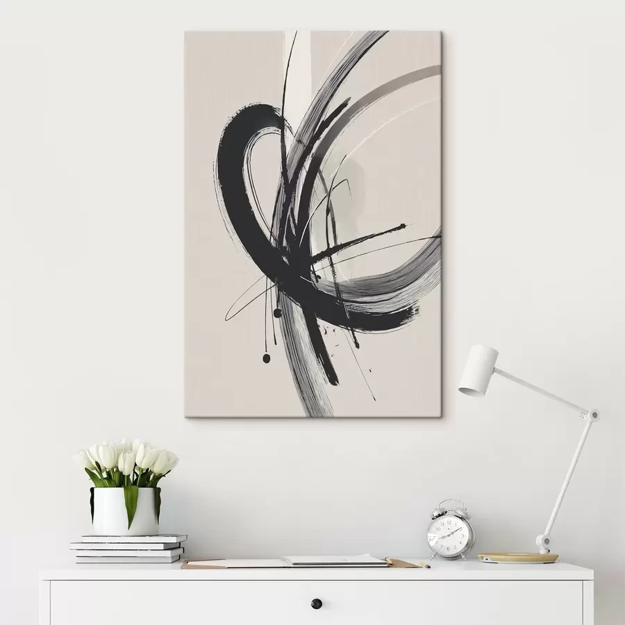 Wandbilder Abstrakte minimalistische Pinselstriche s45582