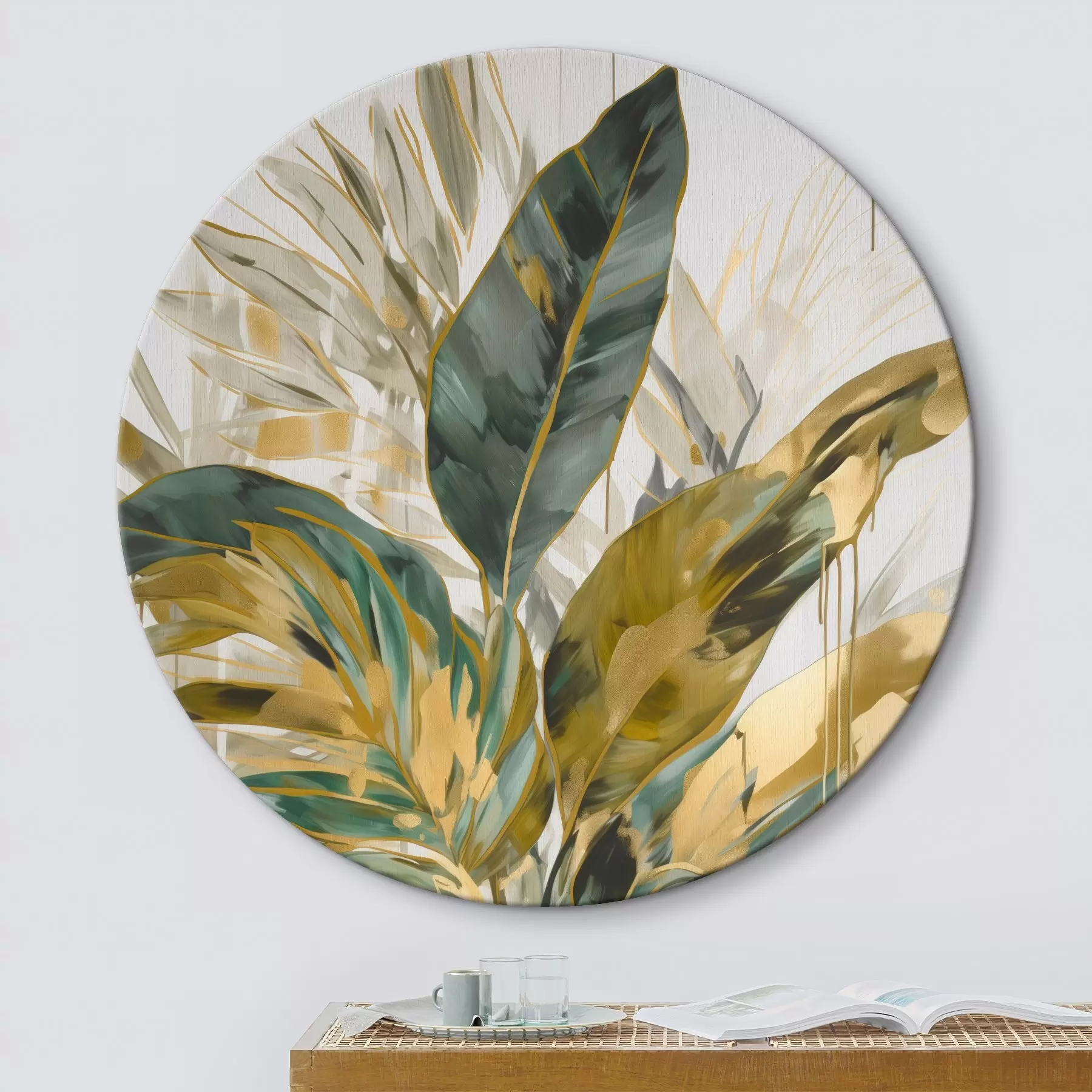 Wandbilder Abstrakte tropische Blätter r45589