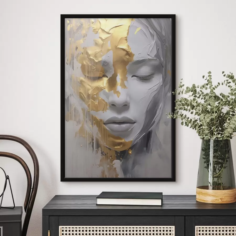 Fototapete Abstraktes Porträt einer Frau f45448