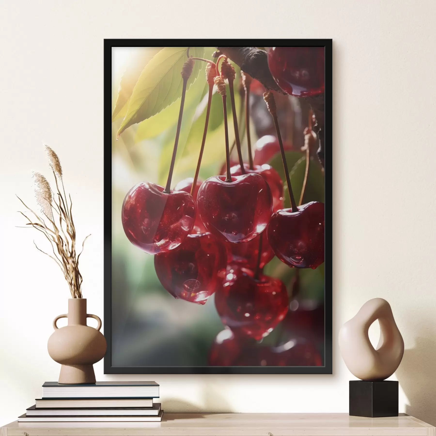 Fototapete Porträt eines Mädchens mit abstrakter Orangenmalerei f45498