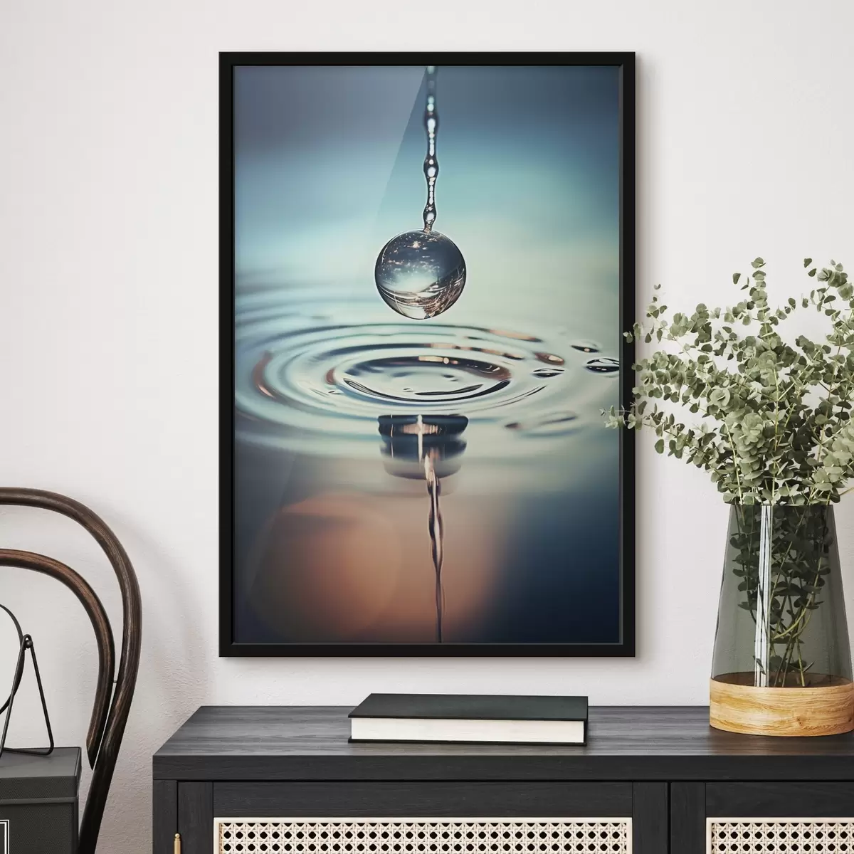 Poster Leuchtend rote Kirschen in der Sonne f45501