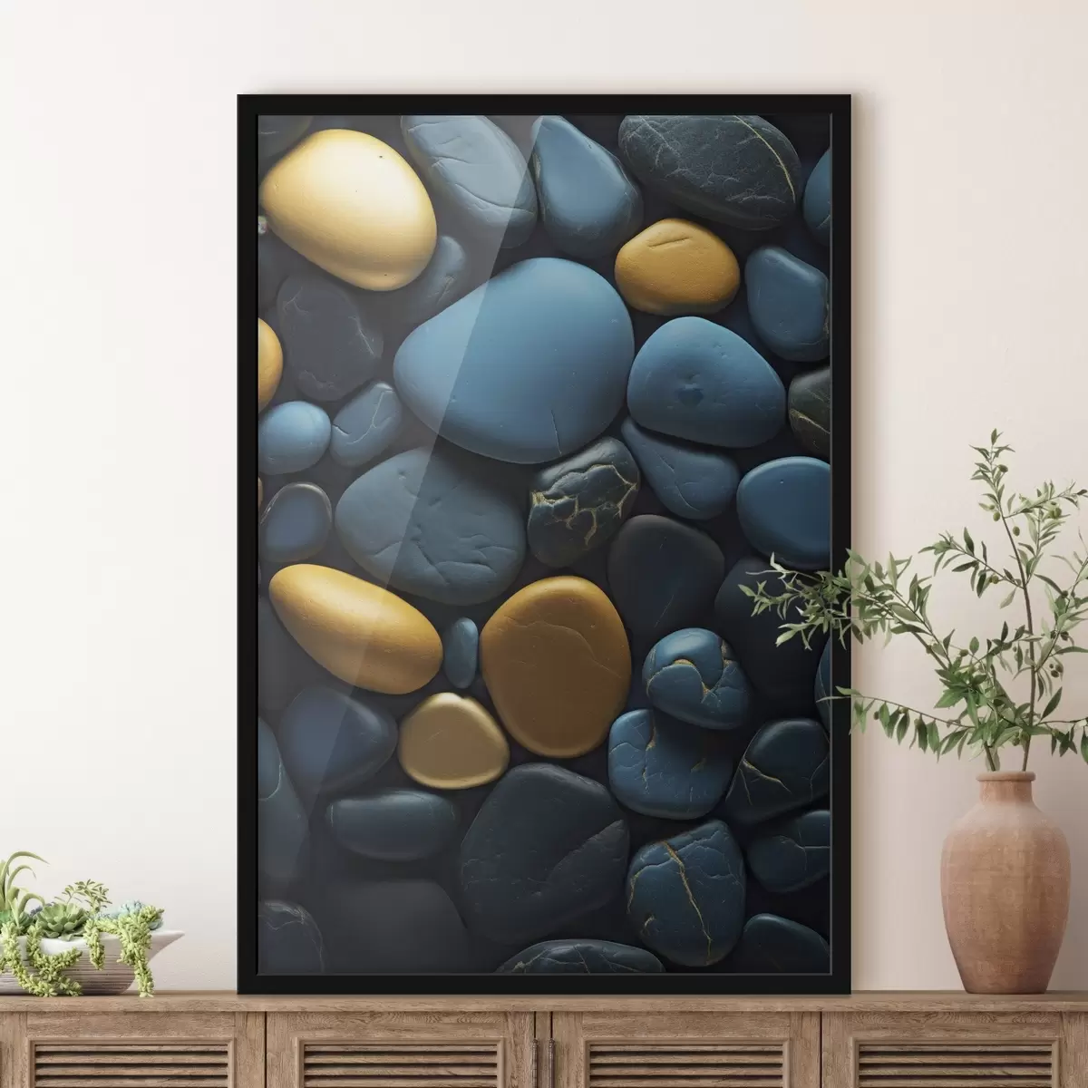 Poster Abstrakte vertikale farbige Linien f45512