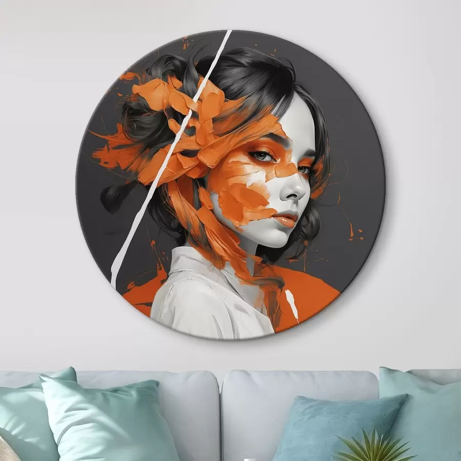 Wandbilder Lila Schwertlilie mit Knospen auf zartem Hintergrund r45489