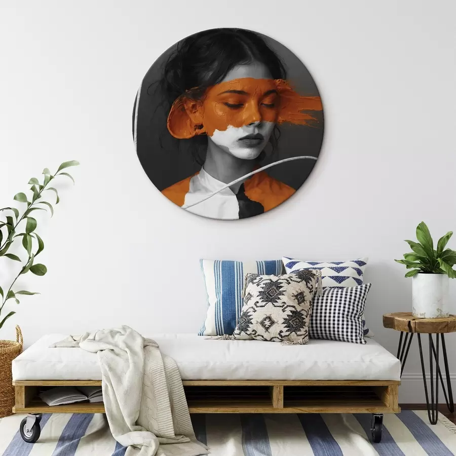 Wandbilder Lila Blume im Stil der volumetrischen Malerei r45495