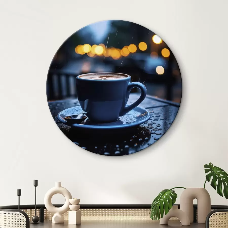 Wandbilder Abstrakte Malerei in Beige- und Schwarztönen r45497