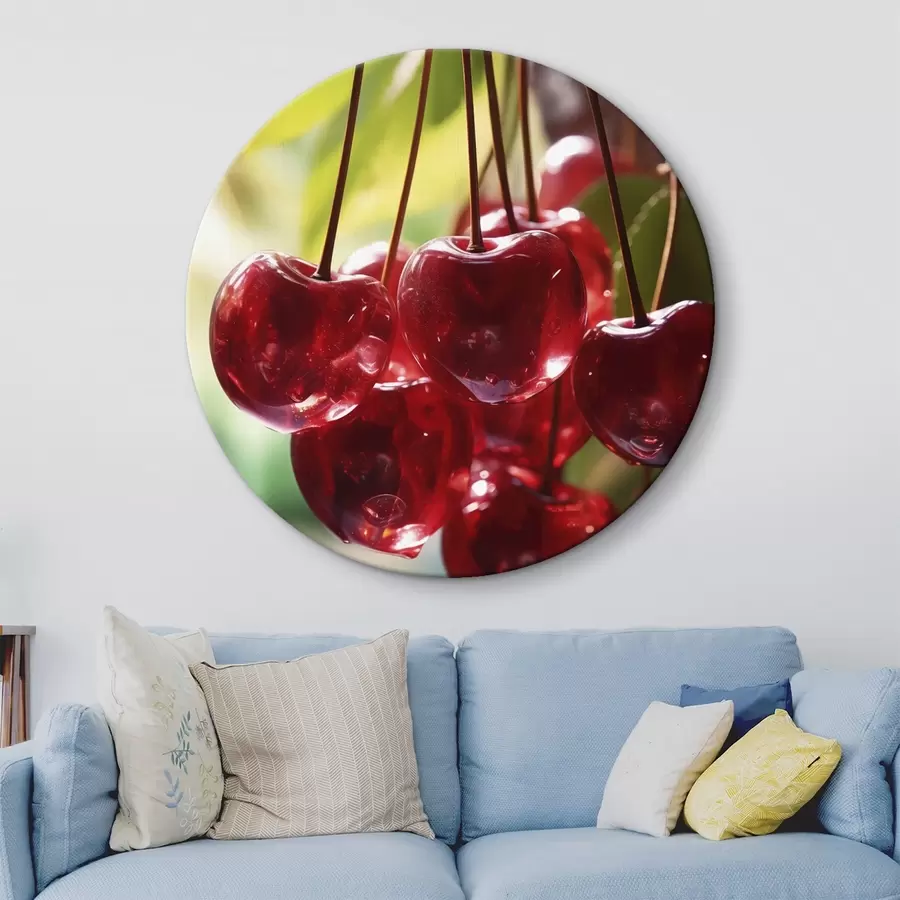 Wandbilder Porträt eines Mädchens mit abstrakter Orangenmalerei r45498