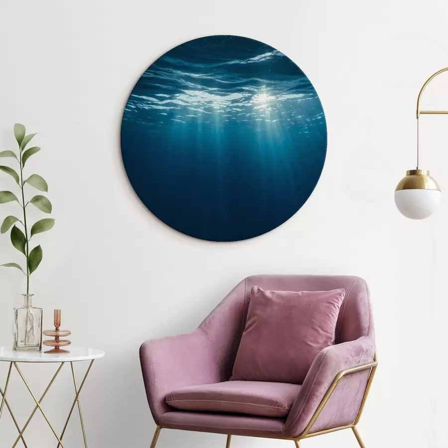 Wandbilder Sonnenstrahlen unter der Wasseroberfläche r45625