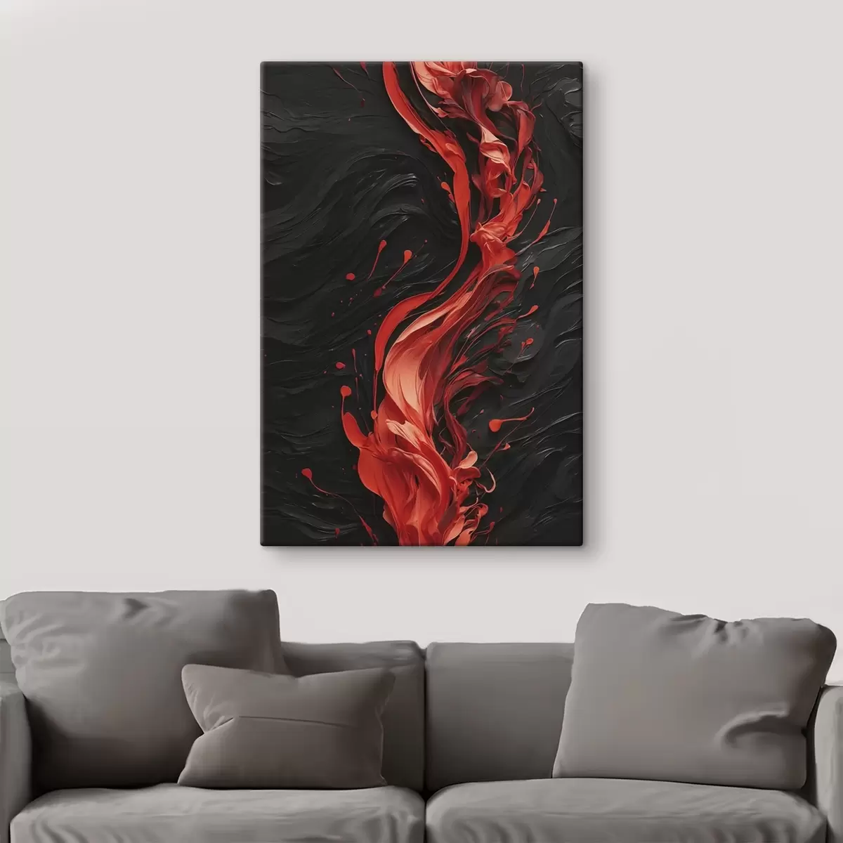 Wandbilder Abstrakte konzentrische Kreise in Grau- und Weißtönen s45490