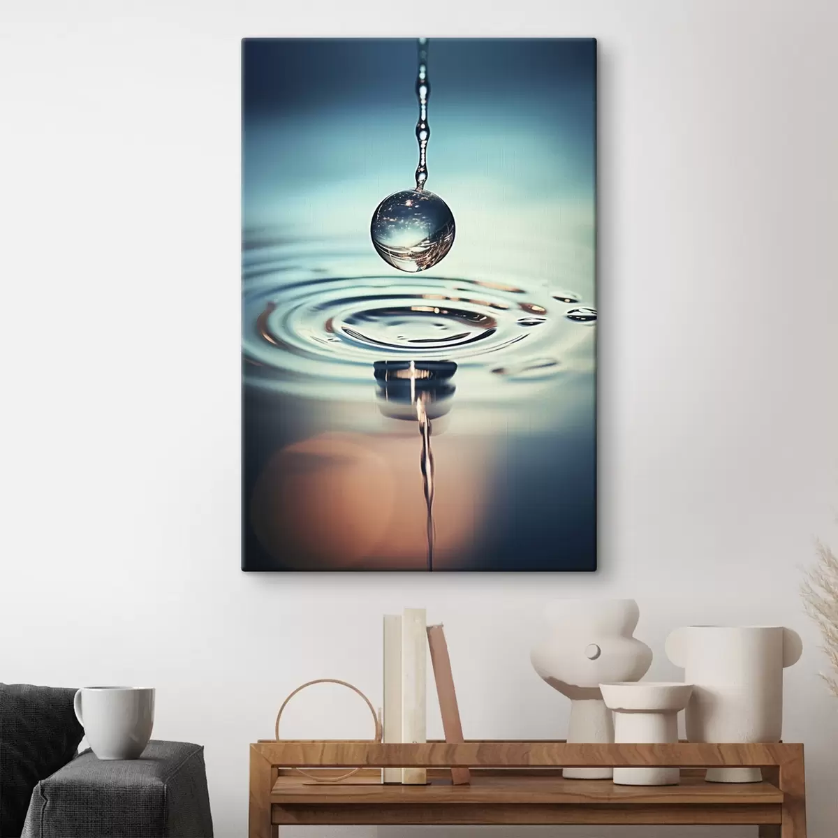 Wandbilder Leuchtend rote Kirschen in der Sonne s45501