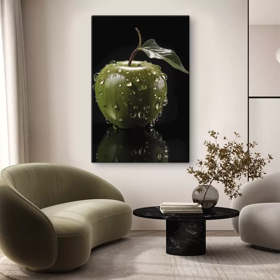 Wandbilder Ein großer Baum auf einem Hügel unter einem Sternenhimmel s45506