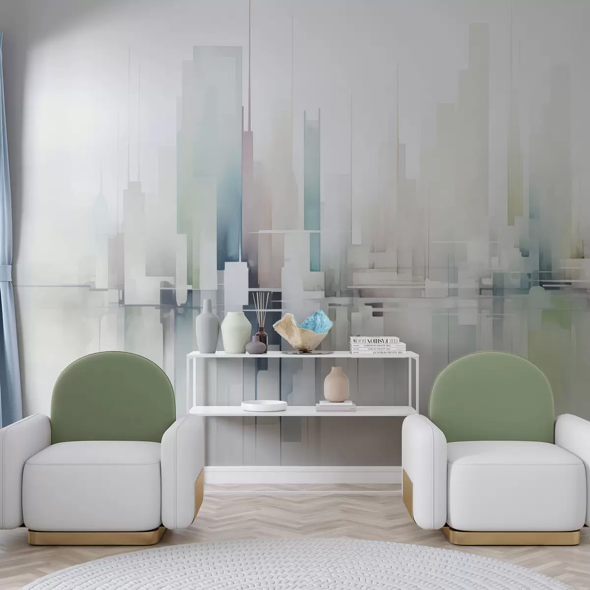 Fototapete Abstrakte Stadt w04488