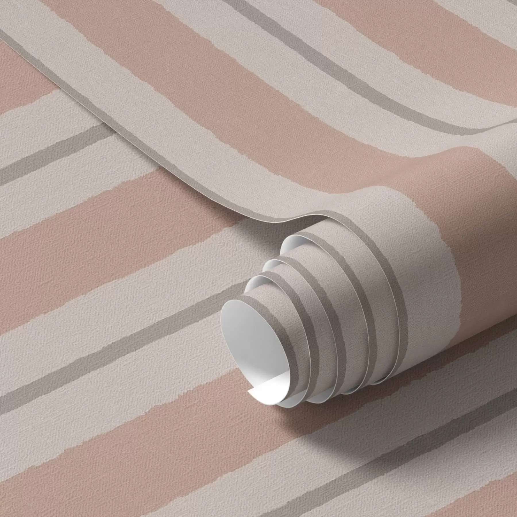 Fototapete Terrakotta-beige breite Streifen mit gräulichem Akzent a00513