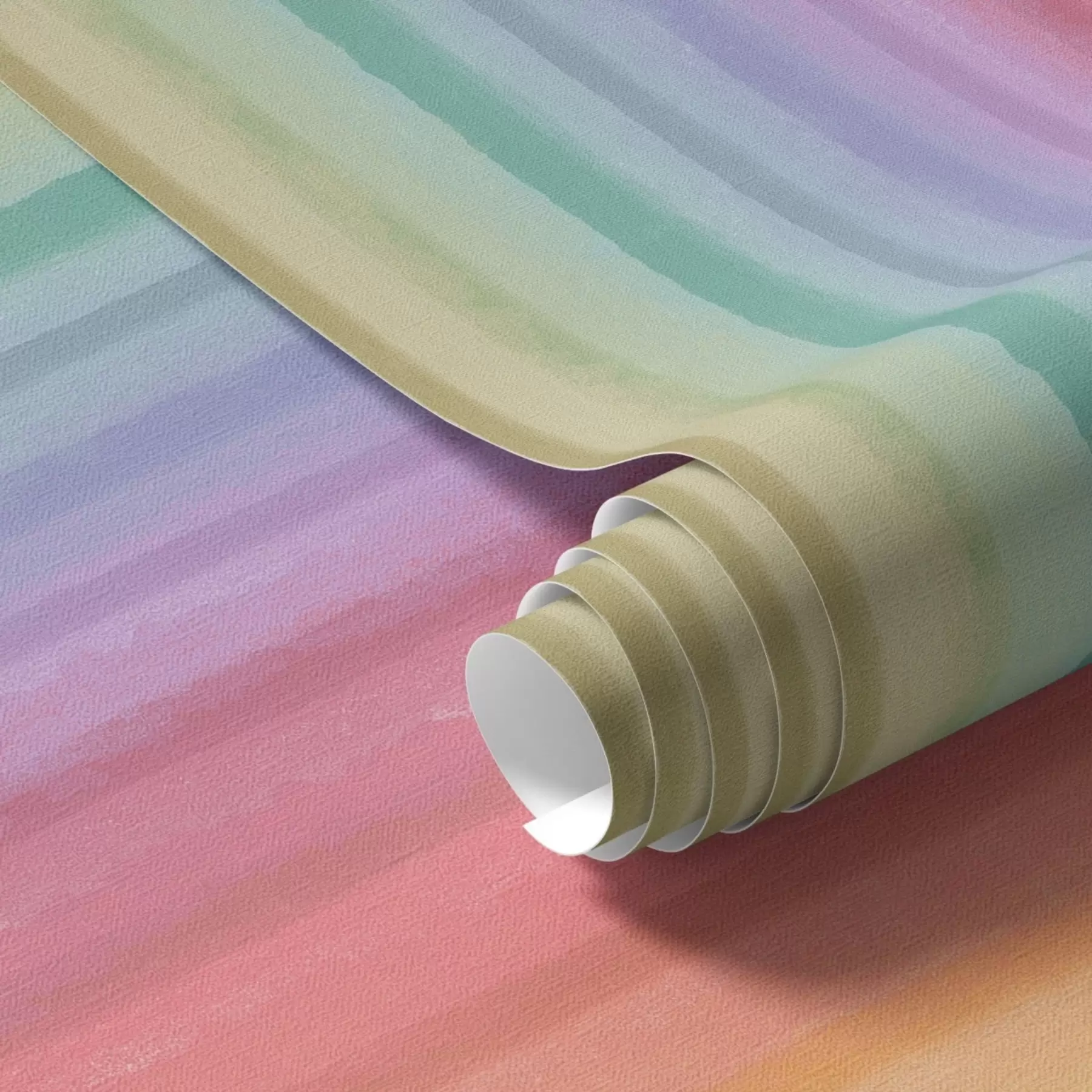 Fototapete Regenbogenstreifen mit ausdrucksstarken Farbakzenten a00553