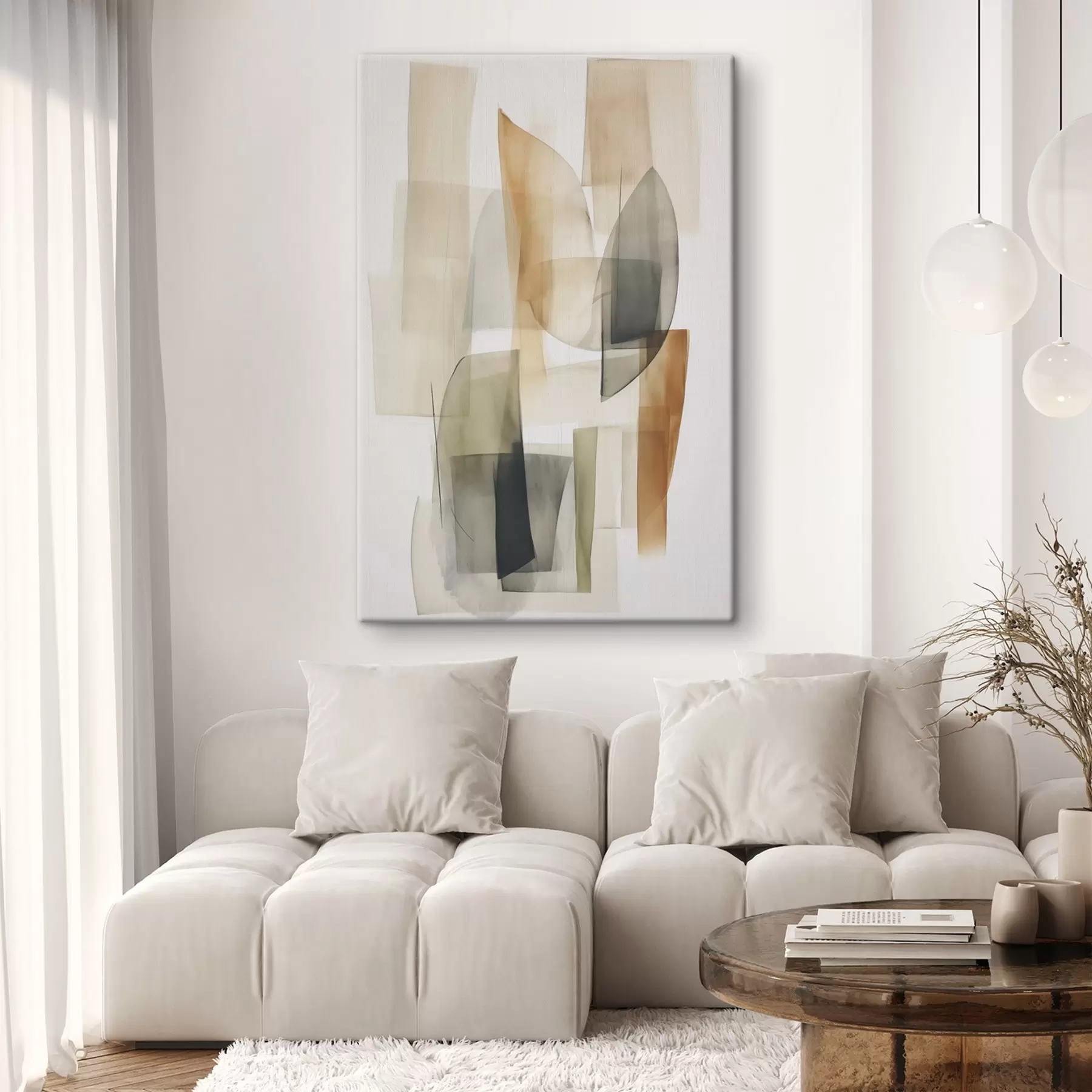 Wandbilder Abstraktion Flecken Nachahmung Aquarell s45669