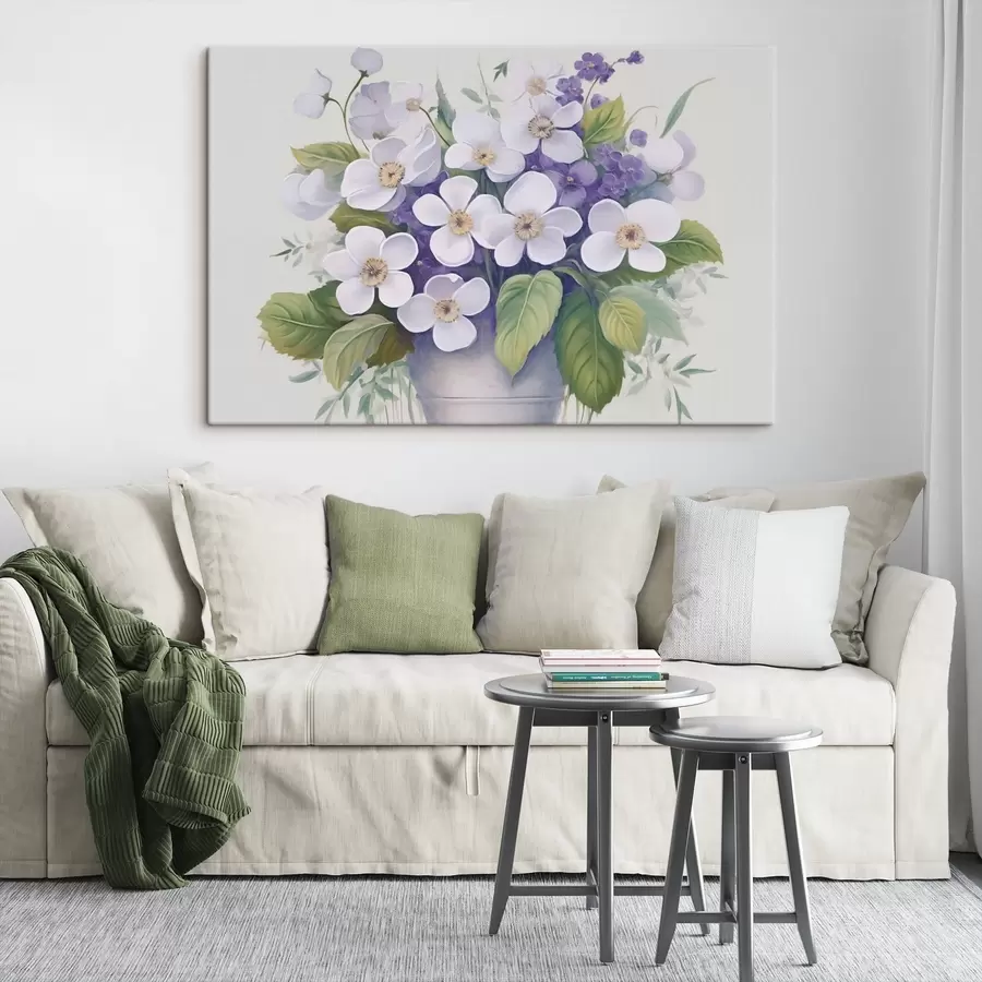 Wandbilder Veilchen im Topf s45685