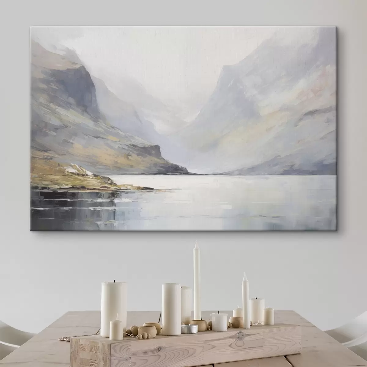 Wandbilder Bucht in der Nähe der Berge s45687