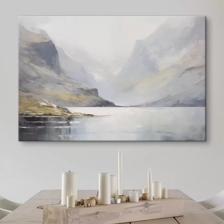 Wandbilder Bucht in der Nähe der Berge s45687