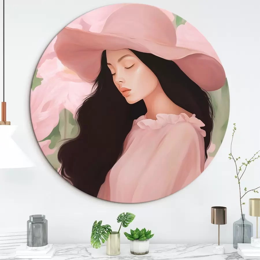 Wandbilder Mädchen mit Hut r45677