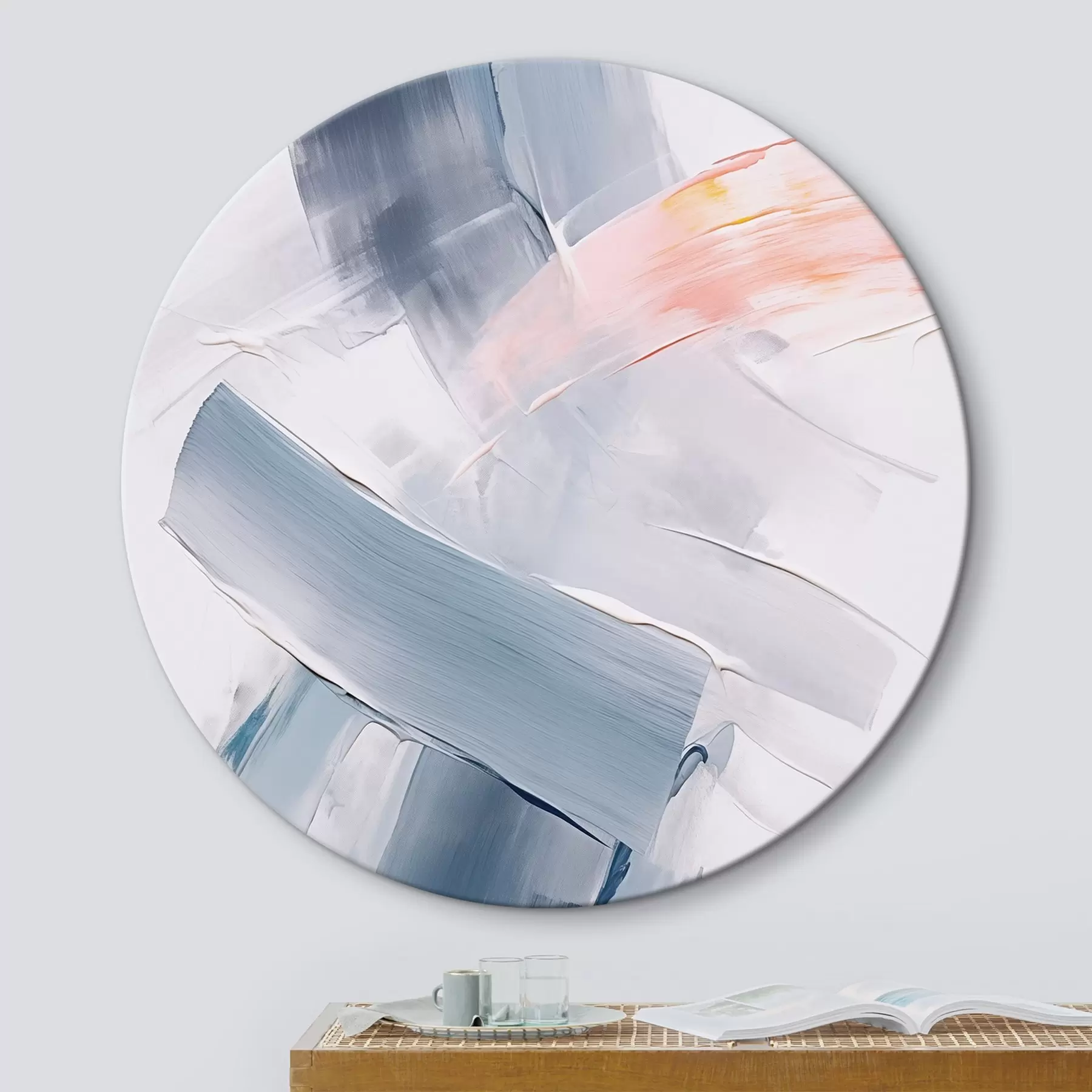 Wandbilder Abstraktion Nachahmung von Pinselstrichen r45679