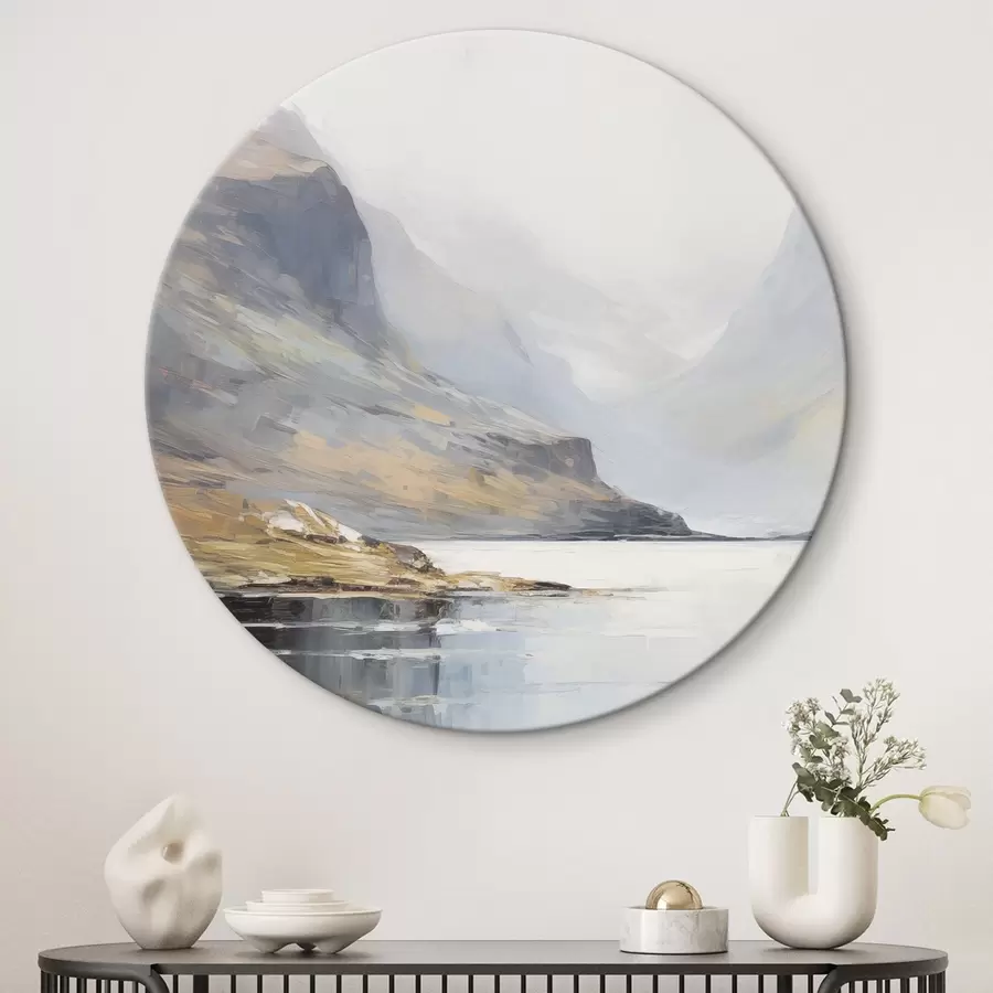 Wandbilder Bucht in der Nähe der Berge r45687