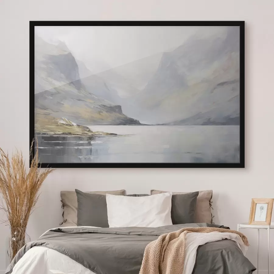 Fototapete Bucht in der Nähe der Berge f45687