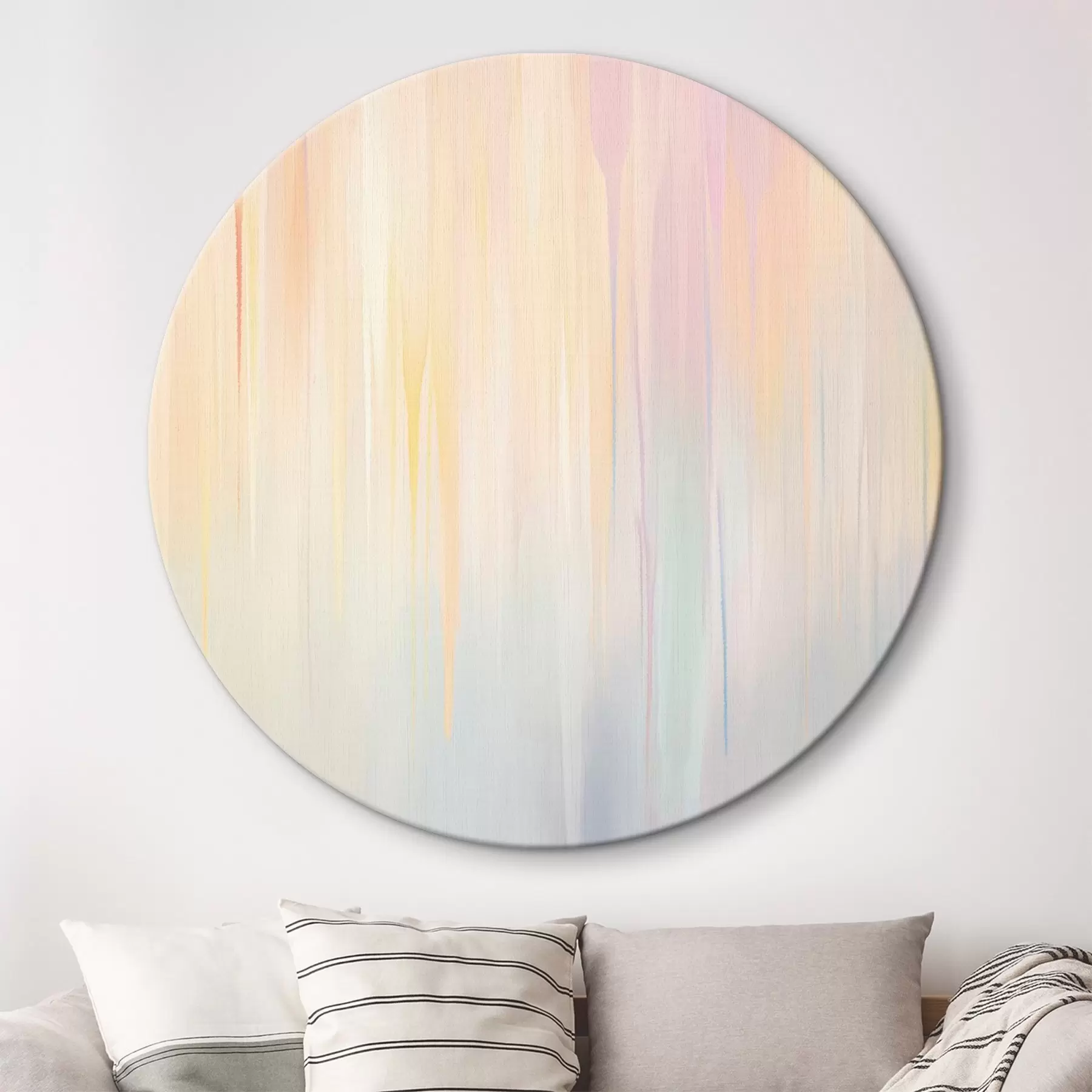 Wandbilder Abstrakte vertikale Streifen in Pastelltönen r45508