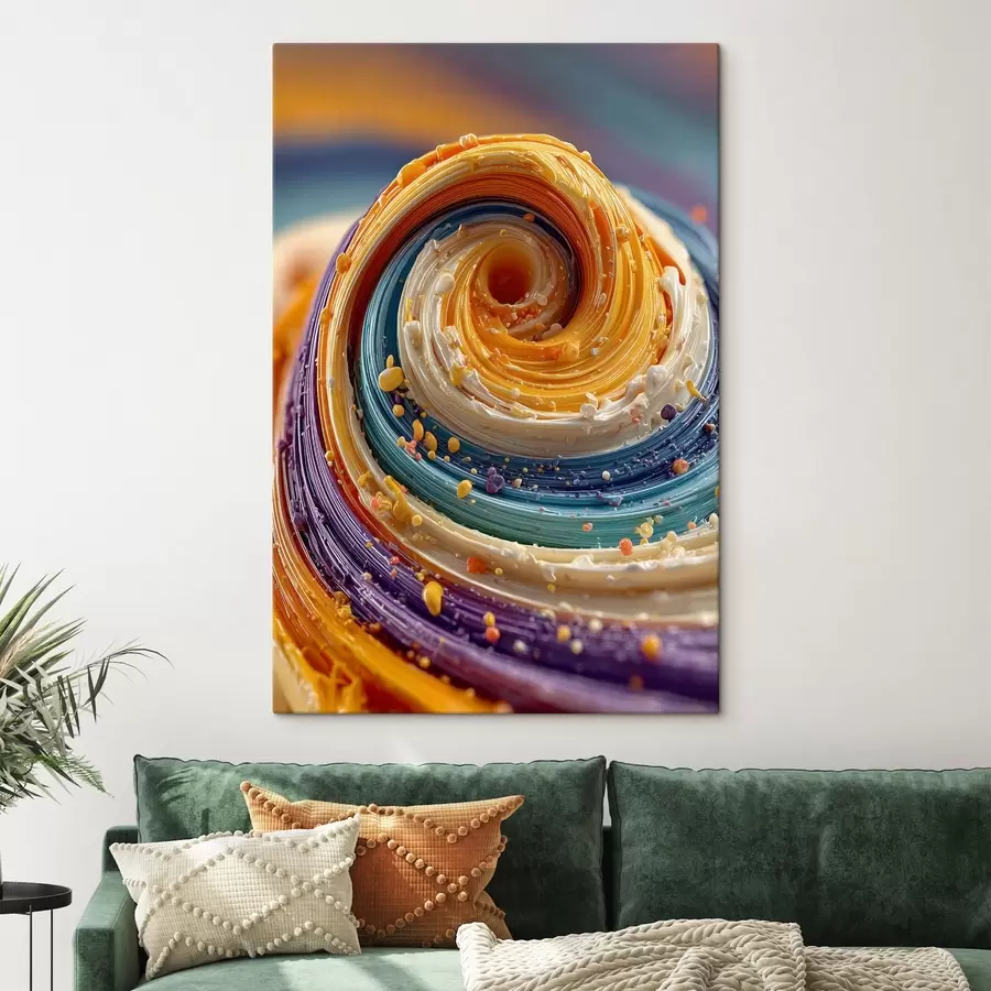 Wandbilder Mehrfarbiger Wirbel s45639