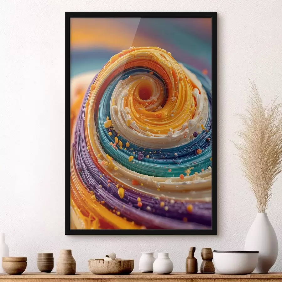 Fototapete Mehrfarbiger Wirbel f45639