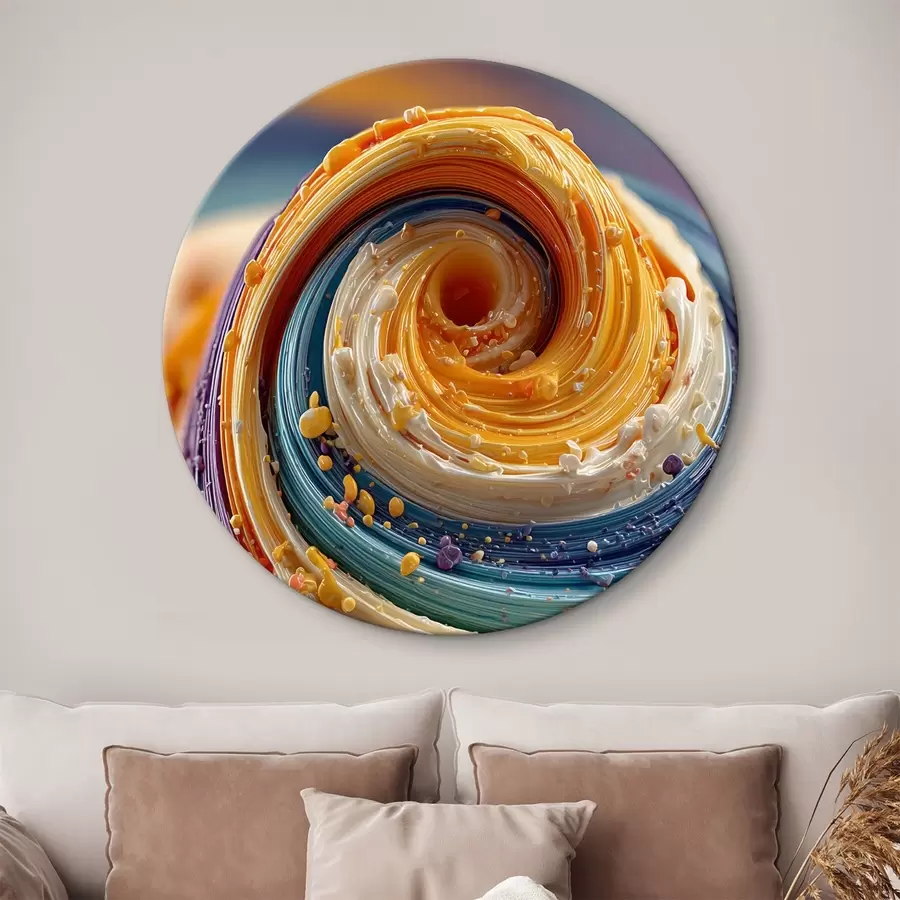 Wandbilder Mehrfarbiger Wirbel r45639