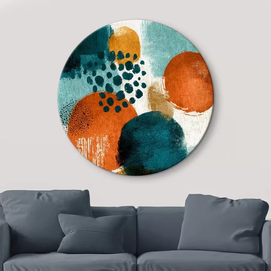 Wandbilder Helle Formen im Stil abstrakter Malerei r45649