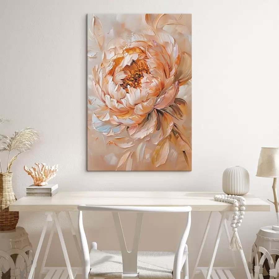 Wandbilder Zarte abstrakte Pfingstrose s45591