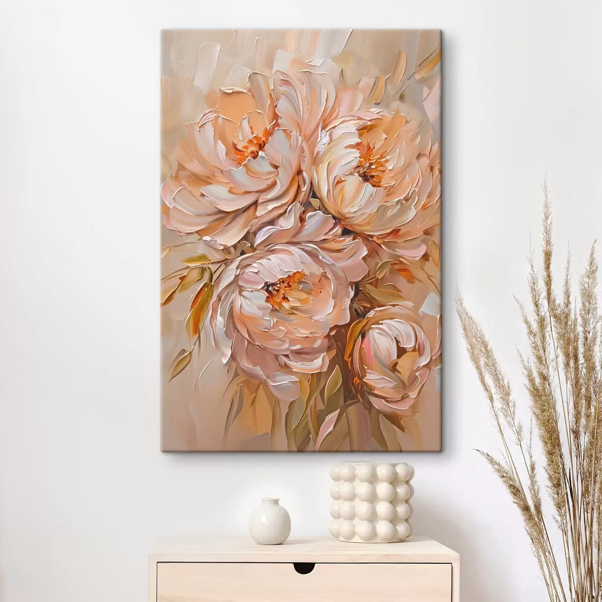 Wandbilder Zarte abstrakte Pfingstrosen s45592