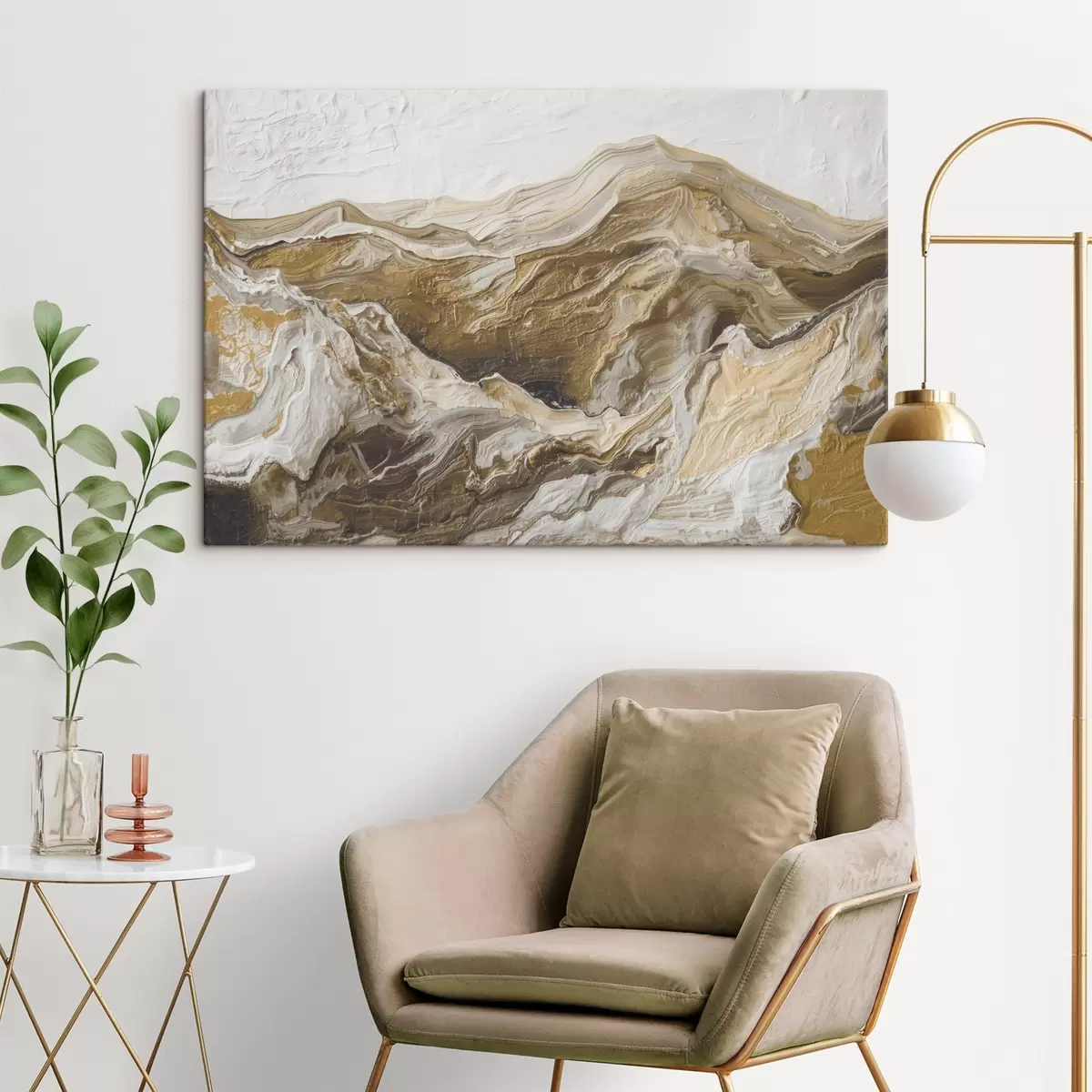 Wandbilder Abstrakte Berglandschaft s45750