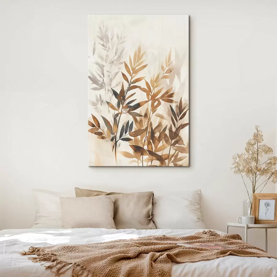 Wandbilder Zarte Zweige mit Blättern s45752