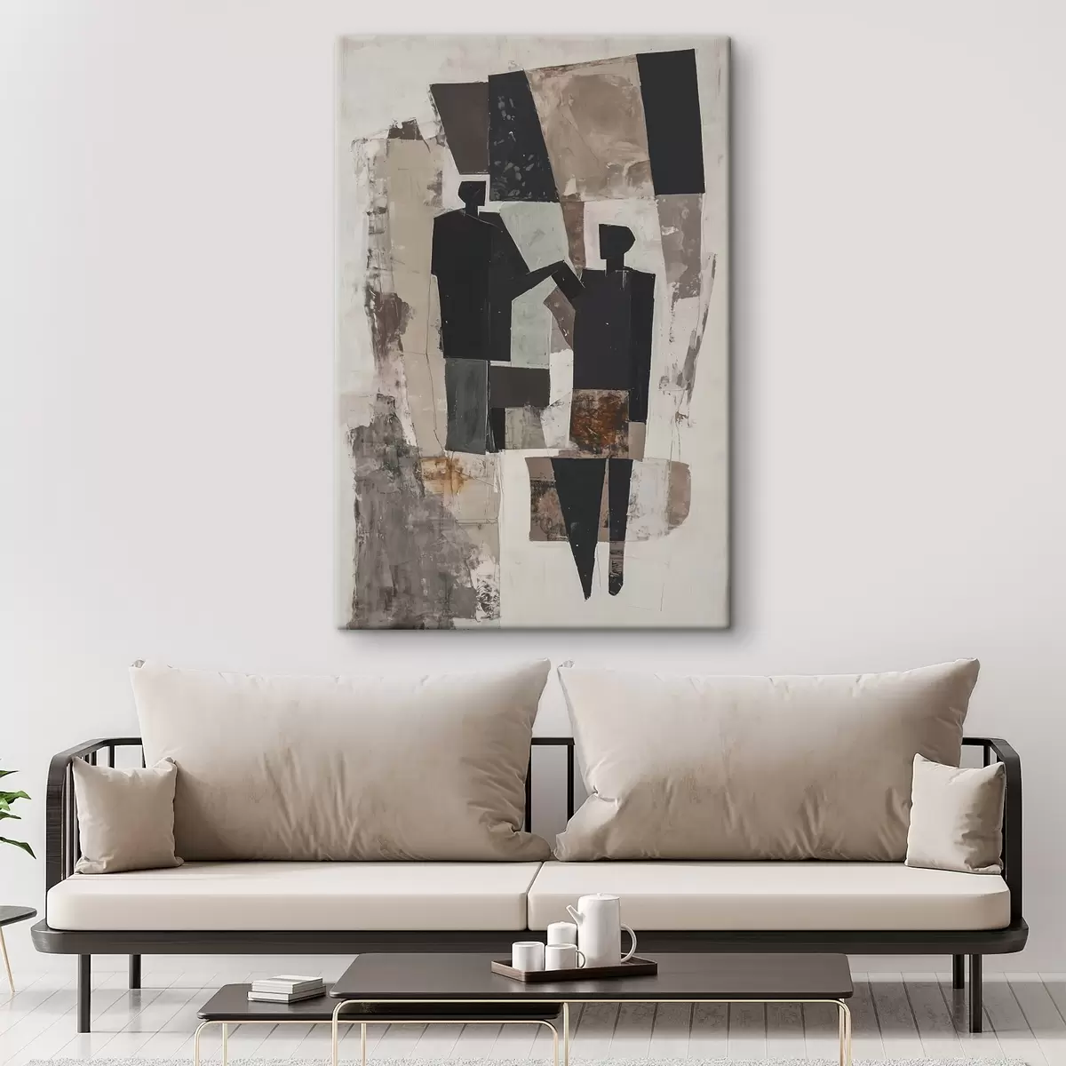 Wandbilder Abstrakte Figuren eines Paares s45776