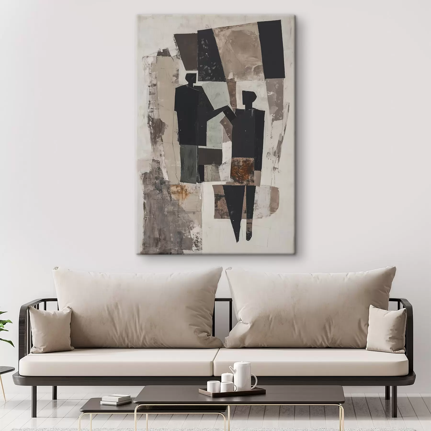 Wandbilder Abstrakte Figuren eines Paares s45776