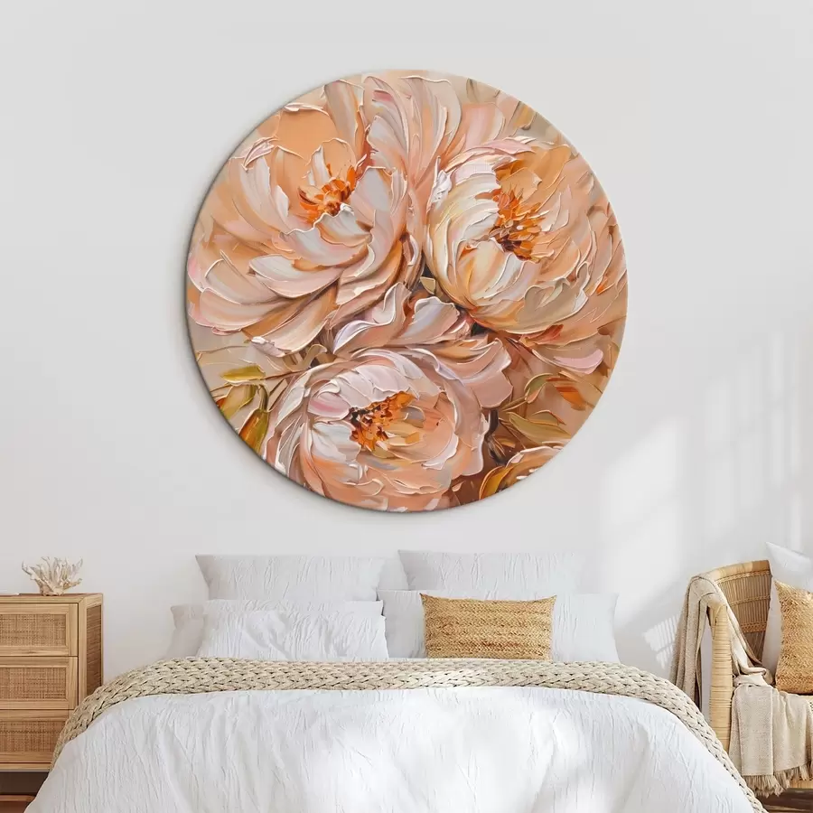 Wandbilder Zarte abstrakte Pfingstrosen r45592