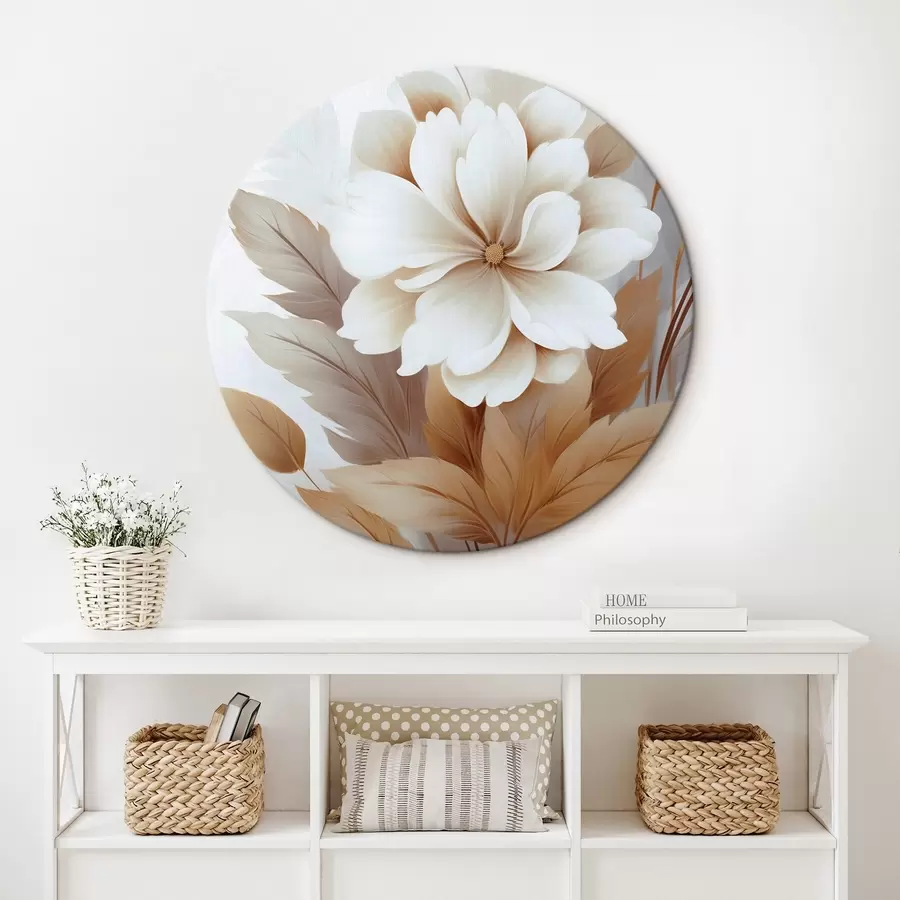 Wandbilder Eine Blume mit Blättern r45744